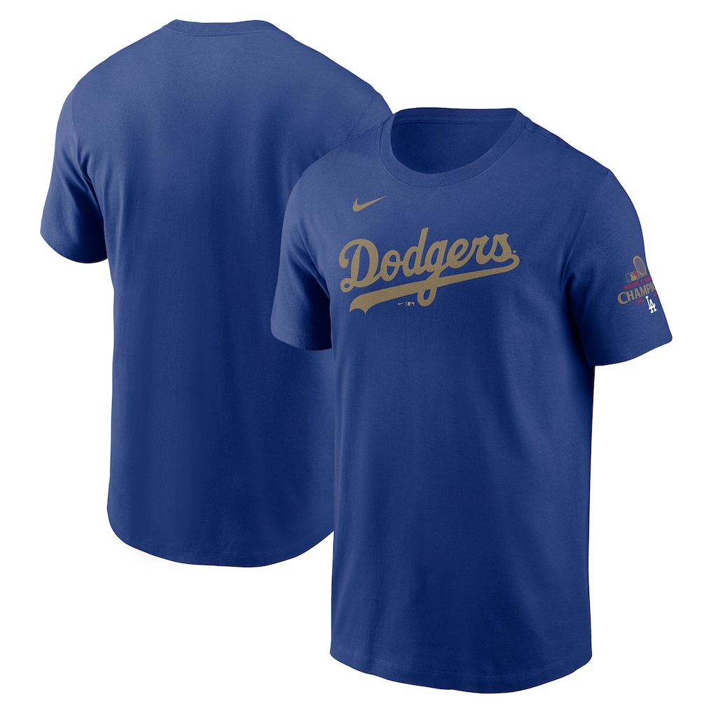 Men Los Angeles Dodgers blank blue MLB 2025 Tshirt style 9->mlb t-shirts->Sports Accessory